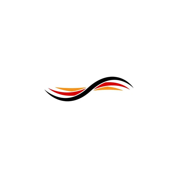 Alman Bayrağı Logo Illüstrasyon Tasarımı — Stok Vektör