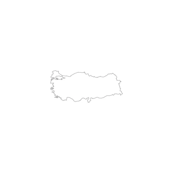 Mapa Pavo Logotipo Vector Plantilla — Archivo Imágenes Vectoriales