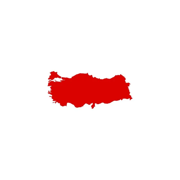Turkey Map Logo Vector Template — Stockový vektor
