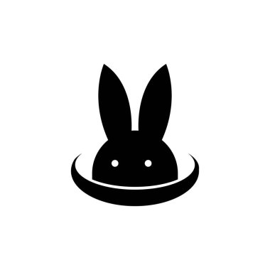 simple and elegant rabbit logo vector template