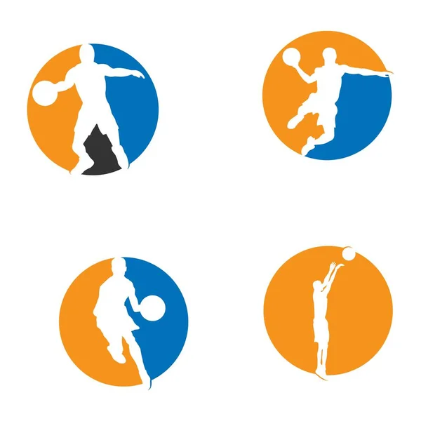 Basketball Logo Vector Illustration Design — Vector de stock