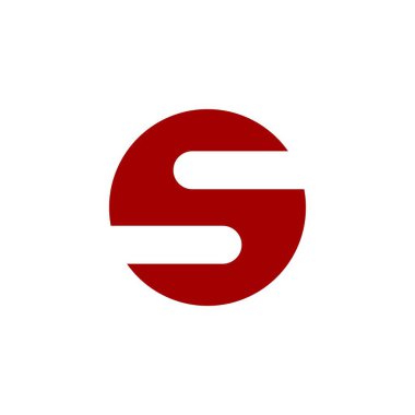 S harfi logo simge vektör şablonu