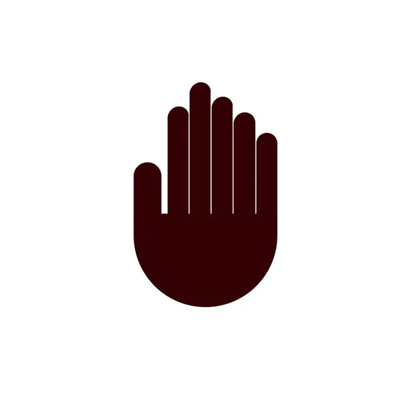 Simple Hand Logo Vector Template — 图库矢量图片