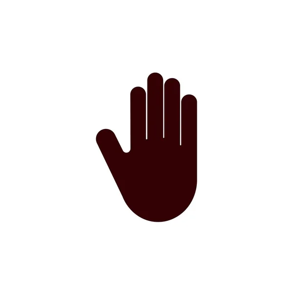 Simple Hand Logo Vector Template — Archivo Imágenes Vectoriales