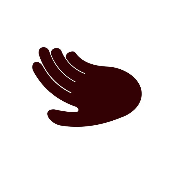 Simple Hand Logo Vector Template — Stockový vektor