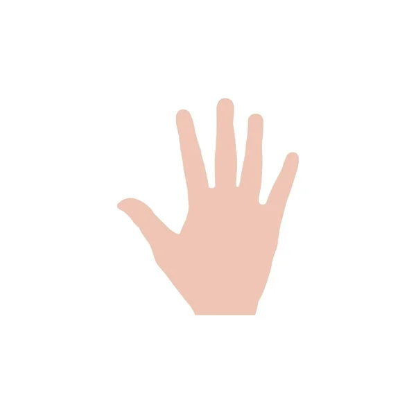 Simple Hand Logo Vector Template — Stock Vector