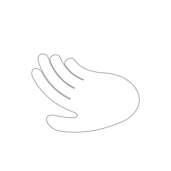 Simple Hand Logo Vector Template — Image vectorielle