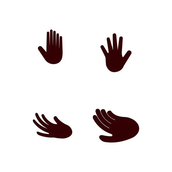 Simple Hand Logo Vector Template — Διανυσματικό Αρχείο