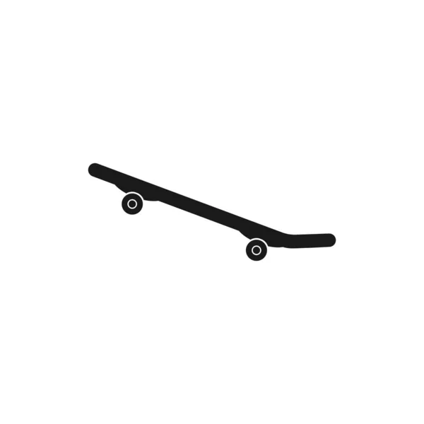 Skateboard Icon White Background — Stockový vektor
