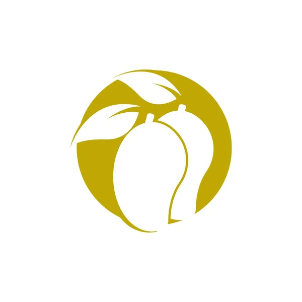 Mango Logo Vektor Icon Vorlage — Stockvektor