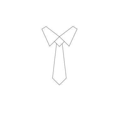 simple tie logo vector template