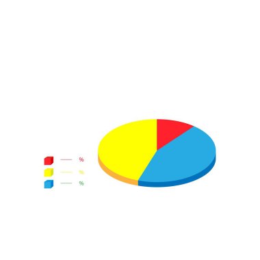 İstatistik vektör simgesi, bilgi grafiği sembolü. Modern, basit düz vektör çizimi.