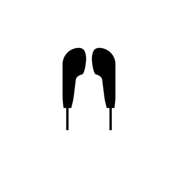 Headset Logo Icon Vector Template — Stock Vector