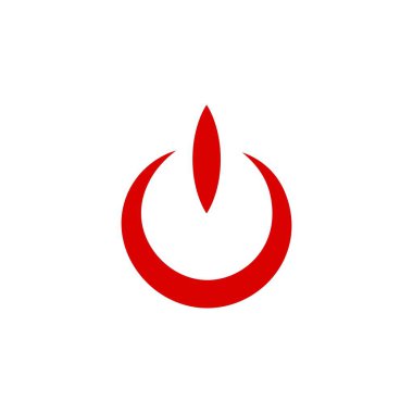 Güç düğmesi vektör şablonu