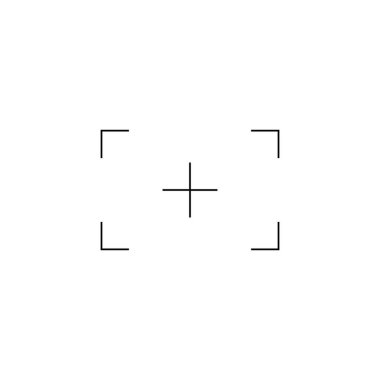 camera lens icon logo vektor template