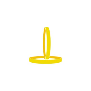 wedding ring icon logo vektor template