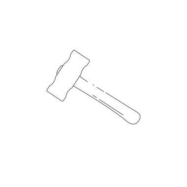 Mallet vector icon illustration symbol design