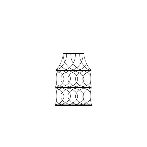 Fischnetz Vektor Symbol Illustrationsschild Für Web Und Design — Stockvektor