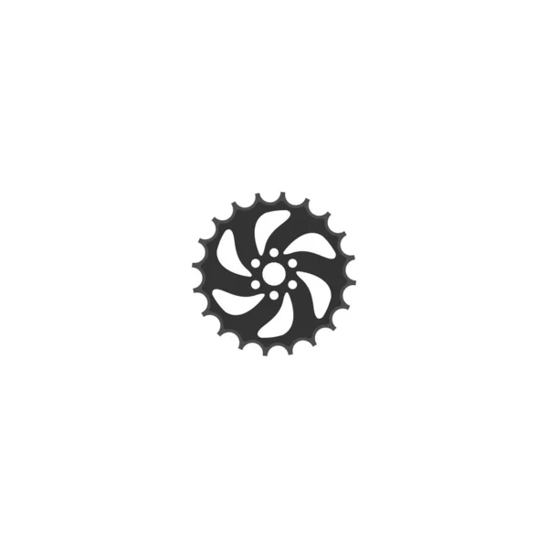Motorbike Gear Logo Icon Vector Template — Stock Vector