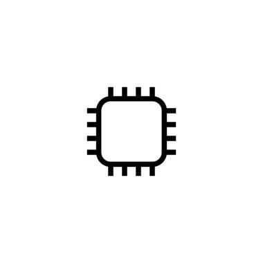 çip işlemci vektör logo illüstrasyon tasarımı