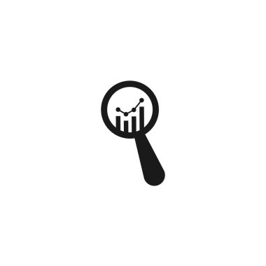 Analiz simgesi, Vektör illüstrasyon logo tasarımı