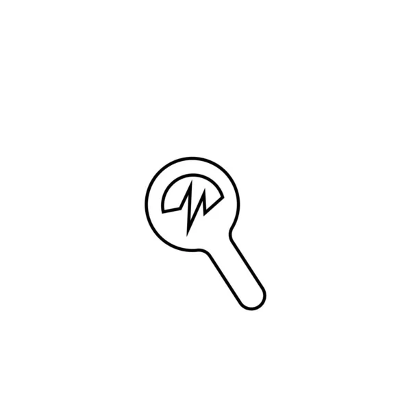 Ikona Analizy Wektor Ilustracji Projekt Logo — Wektor stockowy
