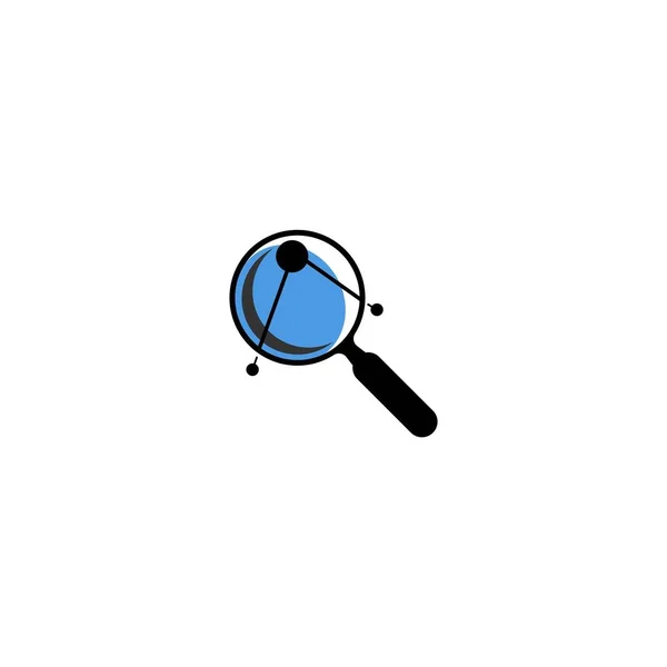 Icono Análisis Vector Ilustración Logo Design — Vector de stock