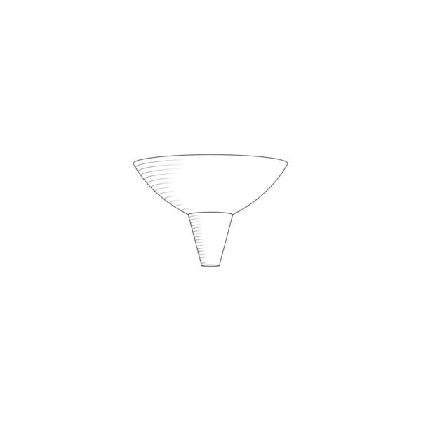 Logo Funneling Icône Vectoriel Illustration — Image vectorielle