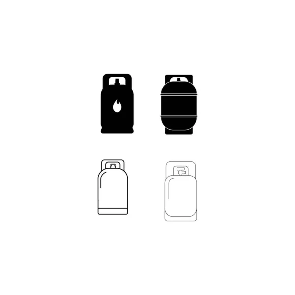 Lpg Cylinder Icon Liquefied Petroleum Gas Cylinder Icon Vector Art — стоковий вектор