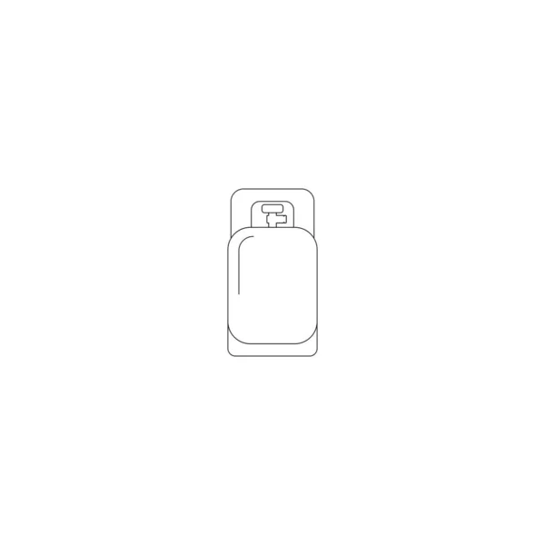 Lpg Cilinderpictogram Vloeibaar Petroleumgascilinder Icon Vector Art Illustratie — Stockvector