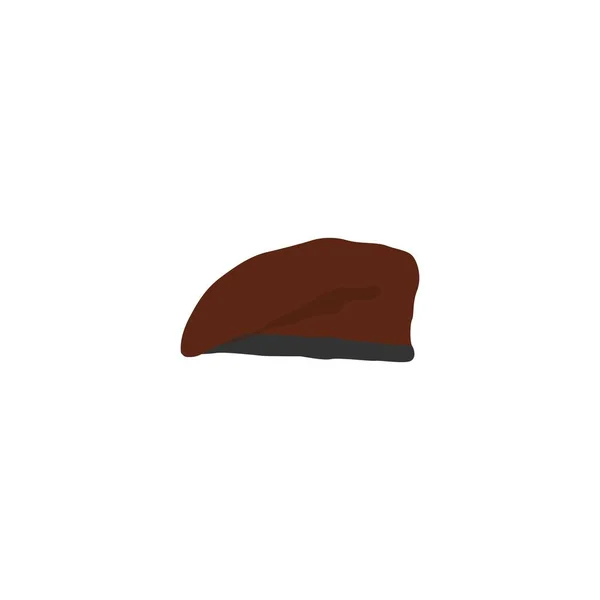 ボーイスカウトベレー帽のロゴベクトルテンプレート — ストックベクタ