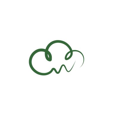 Bulut analistik logo illüstrasyon tasarımı