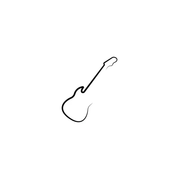 Guitar Icon Logo Vektor Illustration Design — Stock vektor