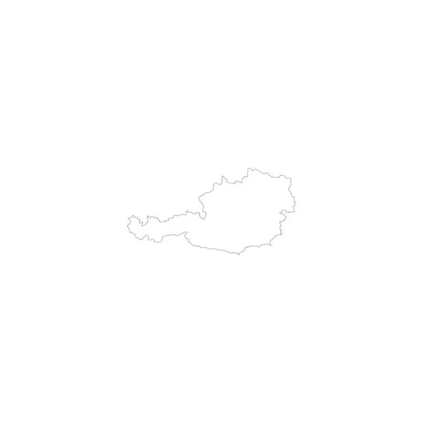 オーストリア地図ロゴイラストデザイン — ストックベクタ
