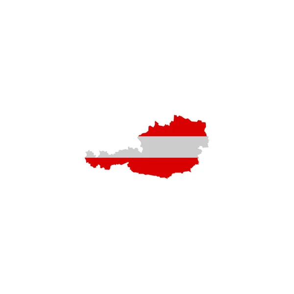 Austria Carte Logo Illustration Design — Image vectorielle