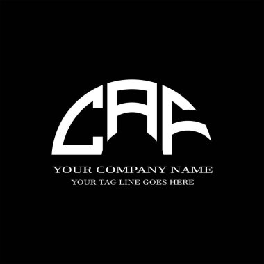 CFJ harf logosu vektör grafikli yaratıcı tasarım