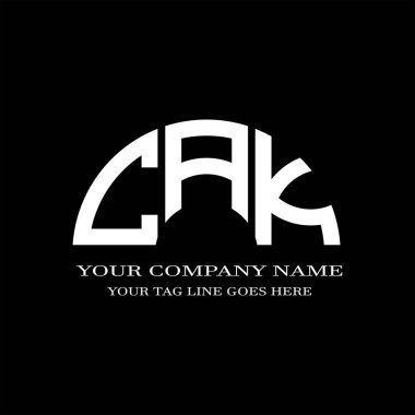 CFJ harf logosu vektör grafikli yaratıcı tasarım