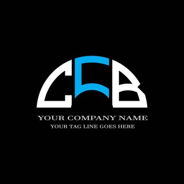 CFJ harf logosu vektör grafikli yaratıcı tasarım