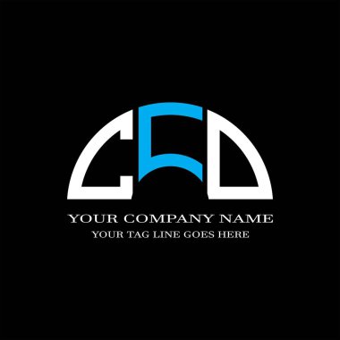 CFJ harf logosu vektör grafikli yaratıcı tasarım