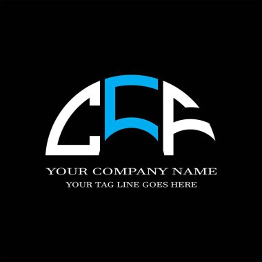 CFJ harf logosu vektör grafikli yaratıcı tasarım