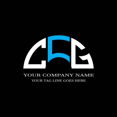 CFJ harf logosu vektör grafikli yaratıcı tasarım