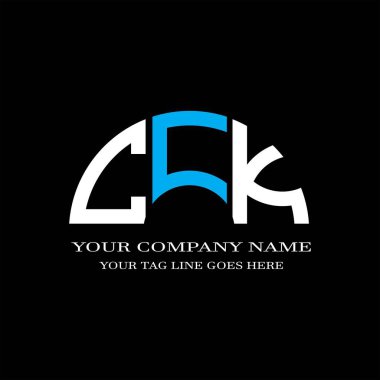 CFJ harf logosu vektör grafikli yaratıcı tasarım