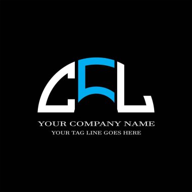 CFJ harf logosu vektör grafikli yaratıcı tasarım