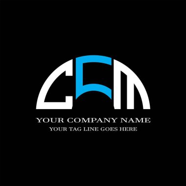 CFJ harf logosu vektör grafikli yaratıcı tasarım