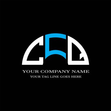 CFJ harf logosu vektör grafikli yaratıcı tasarım