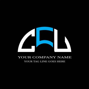 CFJ harf logosu vektör grafikli yaratıcı tasarım