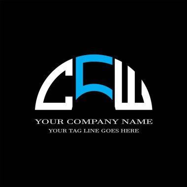 CFJ harf logosu vektör grafikli yaratıcı tasarım