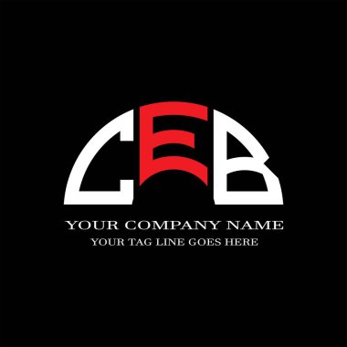 CFJ harf logosu vektör grafikli yaratıcı tasarım