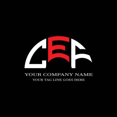 CFJ harf logosu vektör grafikli yaratıcı tasarım