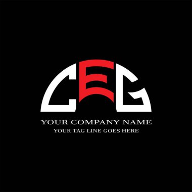 CFJ harf logosu vektör grafikli yaratıcı tasarım